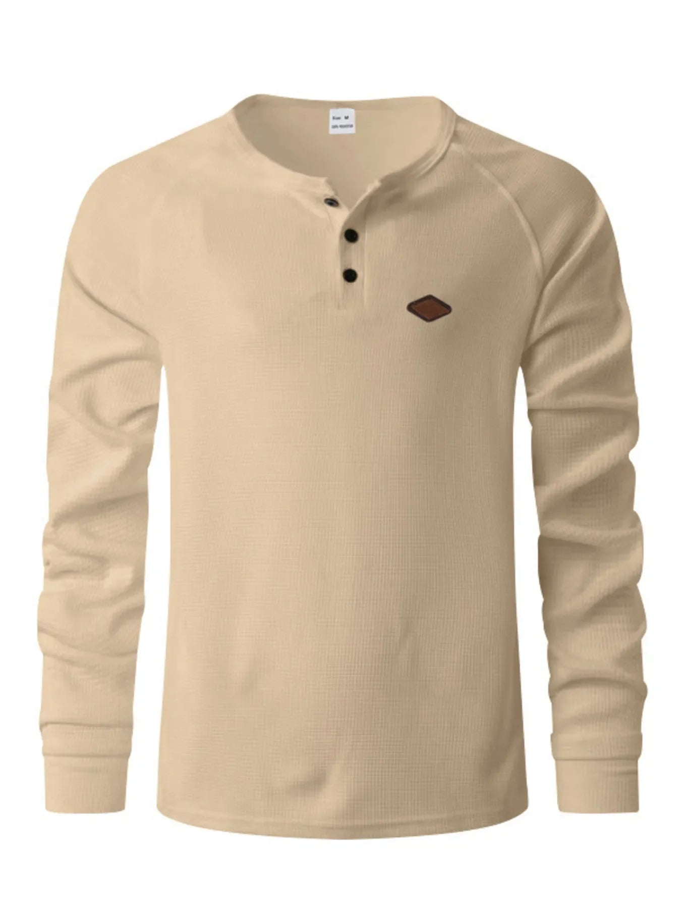 Men's Full Size Button Detail Long Sleeve T-Shirt Plus Size