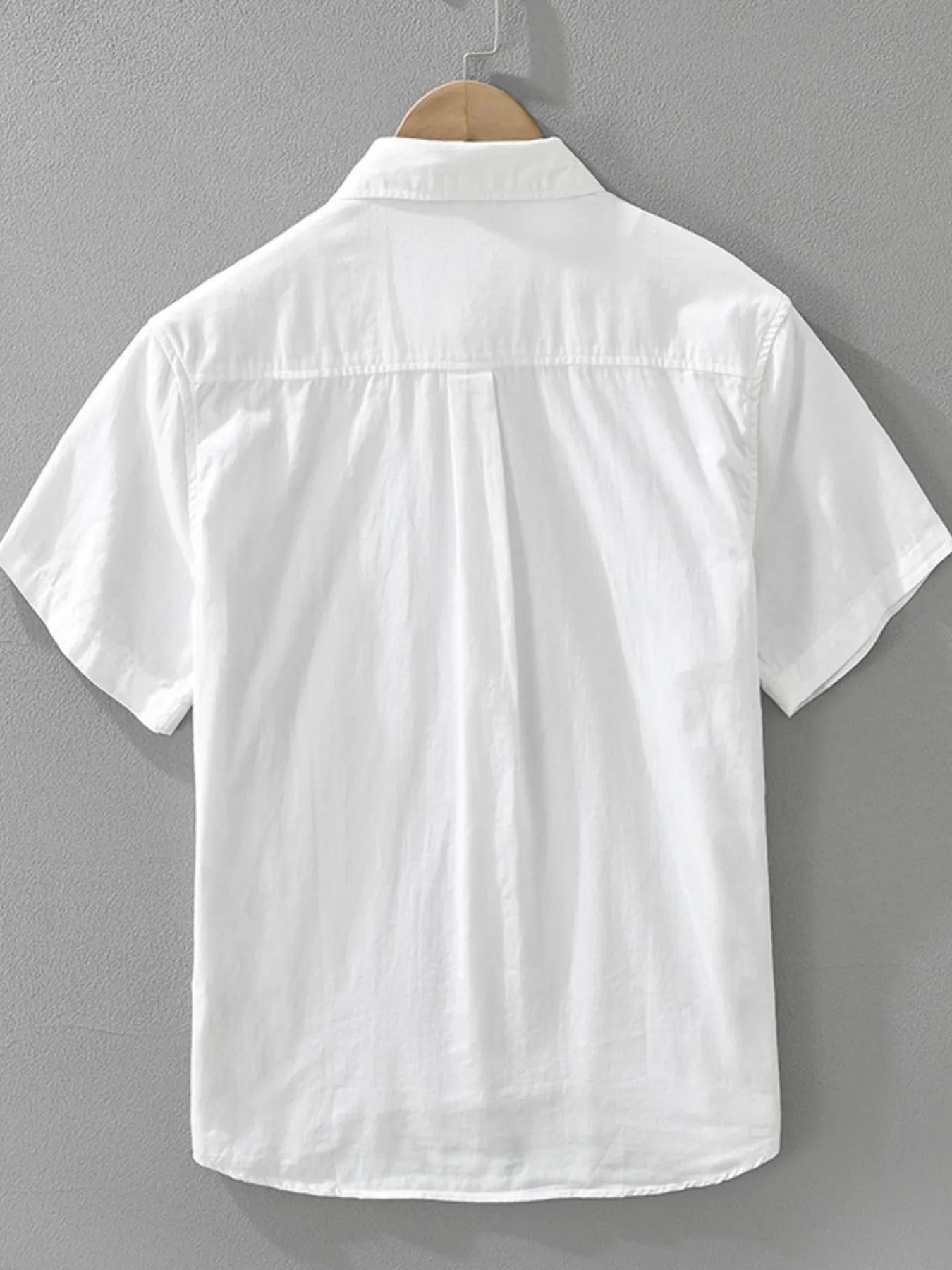 Men's Plus Size Printed Short Sleeve Button-Up Shirt