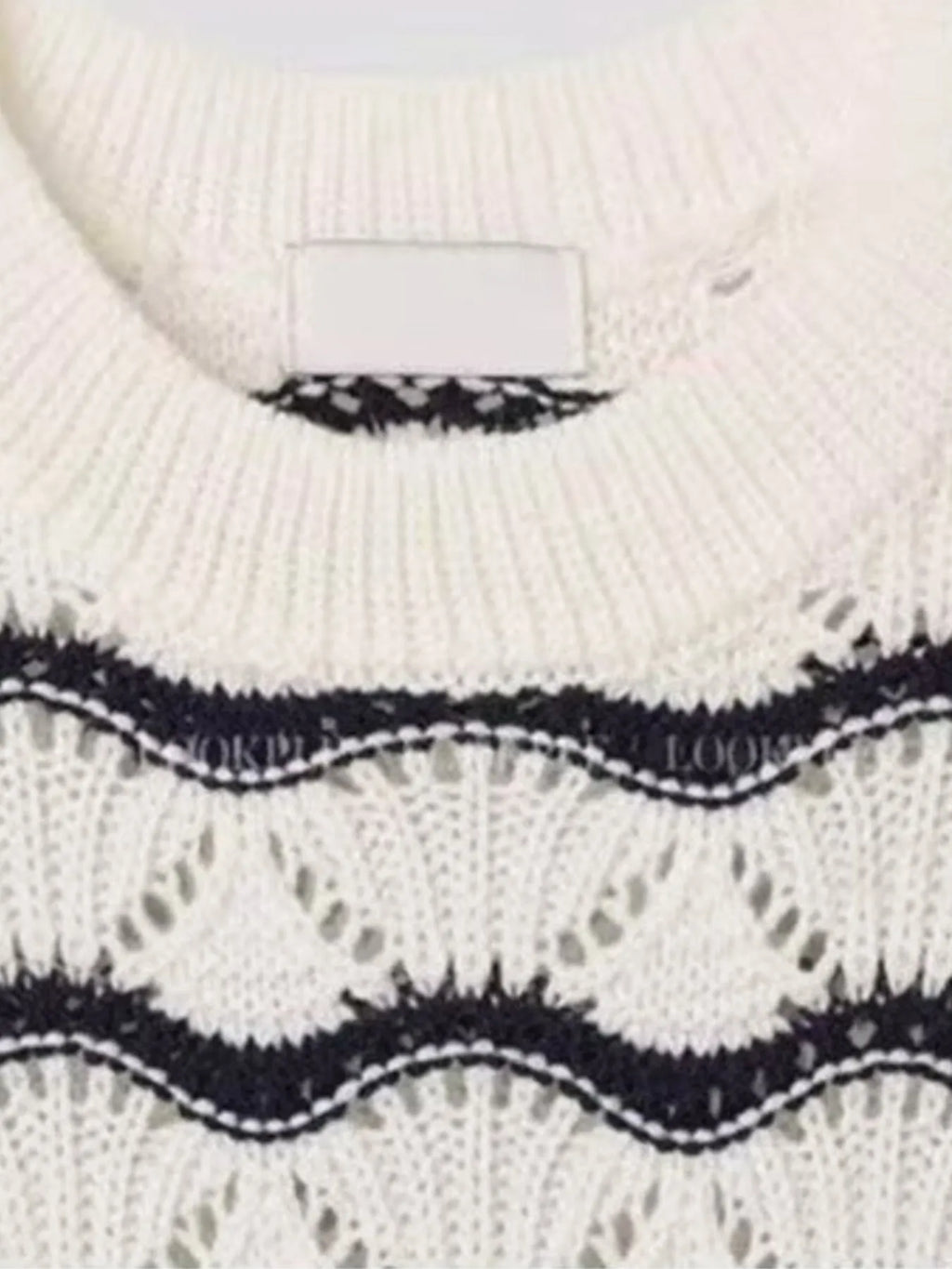 Men's Plus Size Wavy Stripe Contrast Knit Top