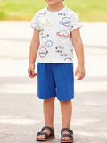 Children's Printed Short Sleeve Tee and Shorts Set