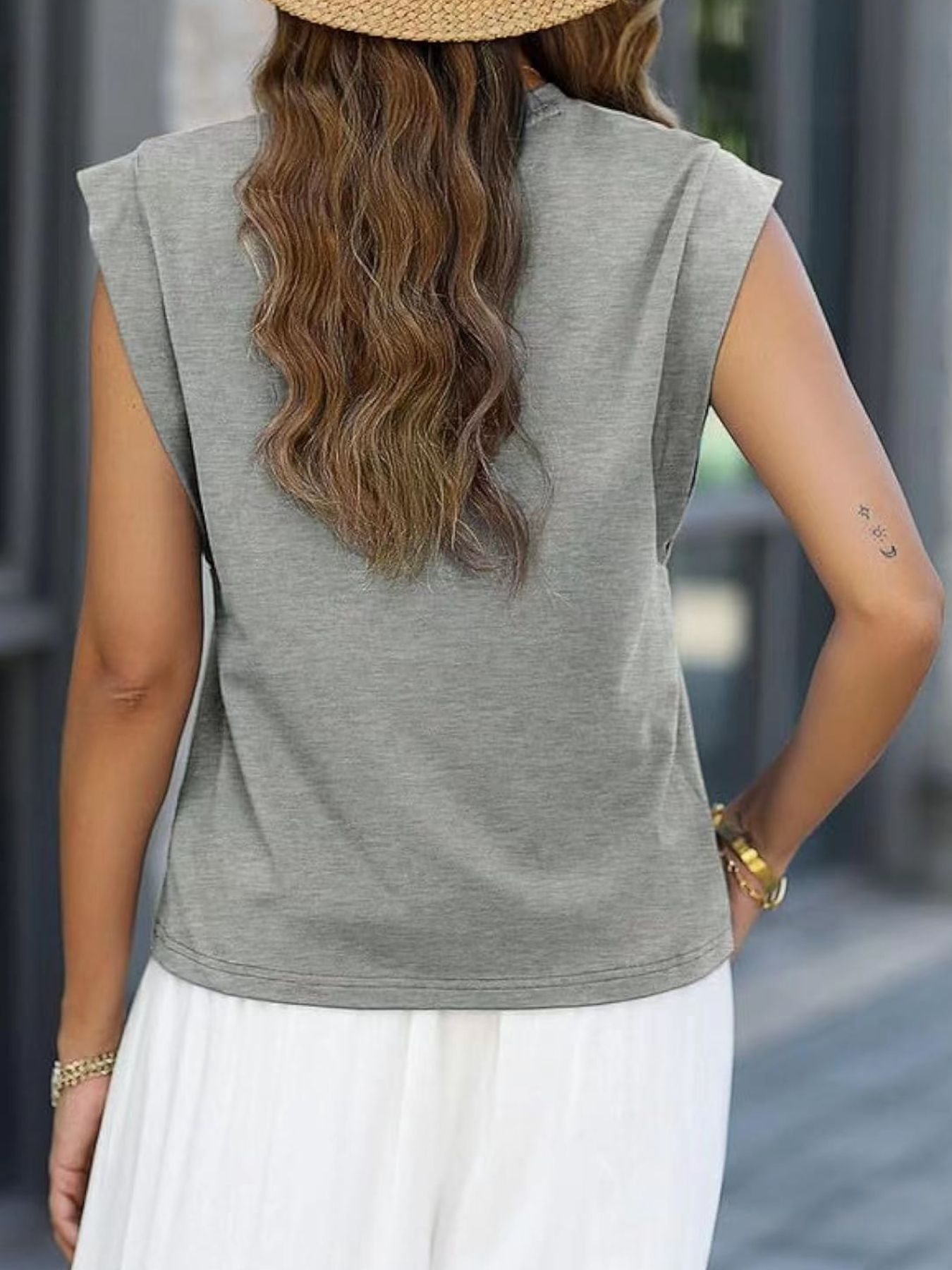Solid Color Round Neck Tank
