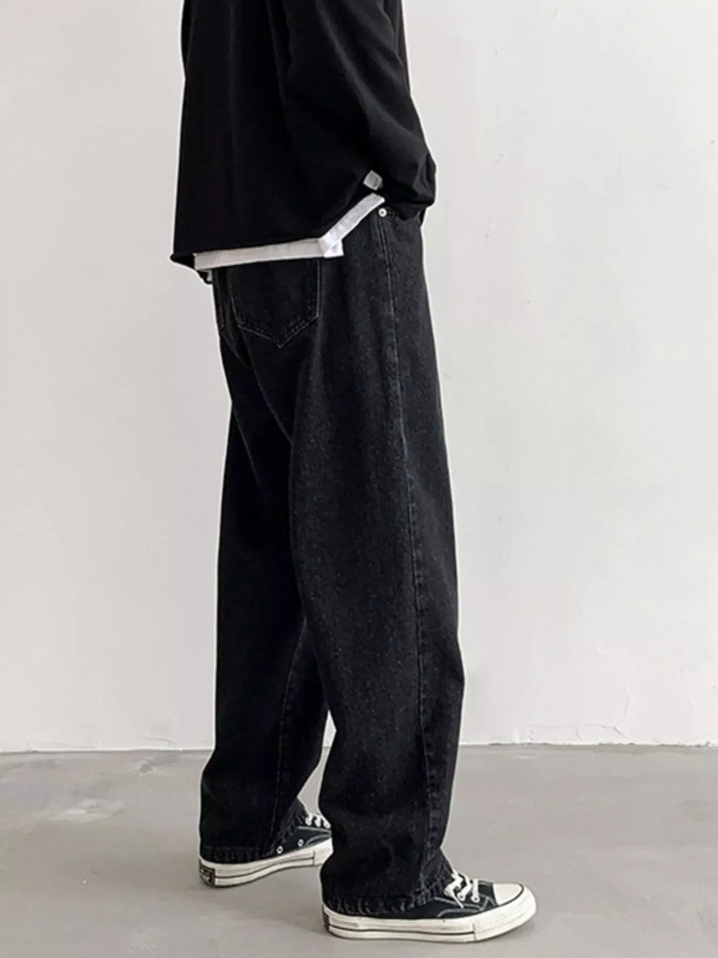 Men's Wash Loose Fit Jeans