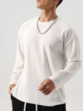 Men's Plus Size Round Neck Long Sleeve T-Shirt
