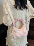 Ruched Handle Crossbody Bag
