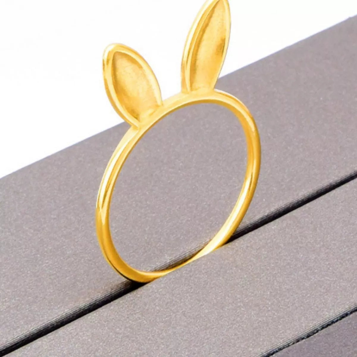 18K Gold-Plated Bunny Ear Ring