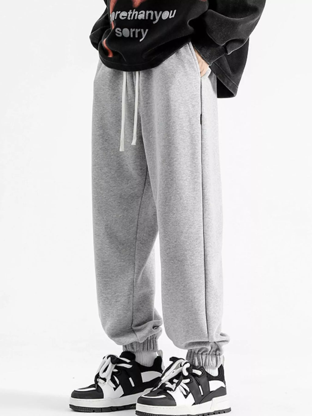 Men's Full Size Relaxed Fit Joggers Plus Size