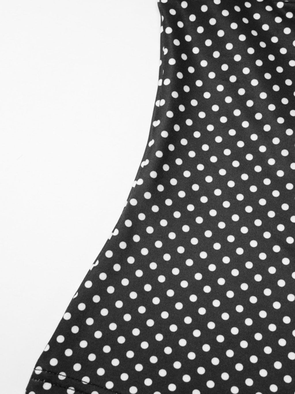 Polka Dot Print Crop Top and Skirt Set