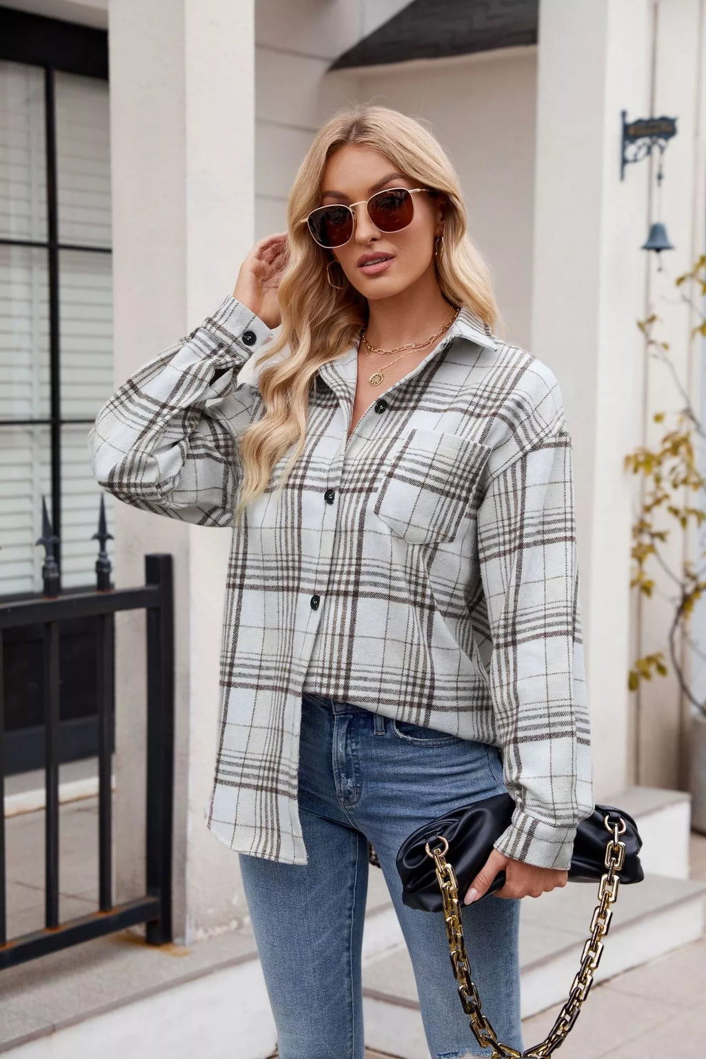 Casual Plaid Long Sleeve Shirt