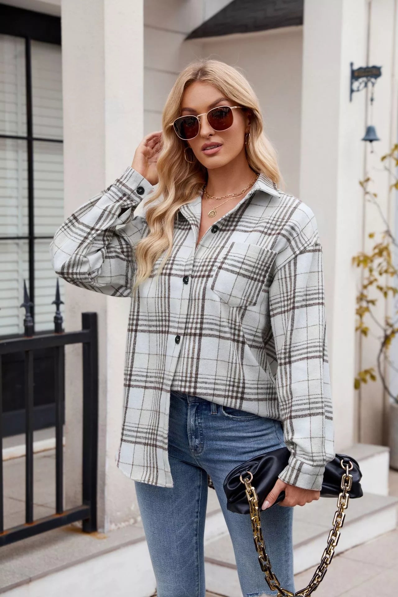 Casual Plaid Long Sleeve Shirt