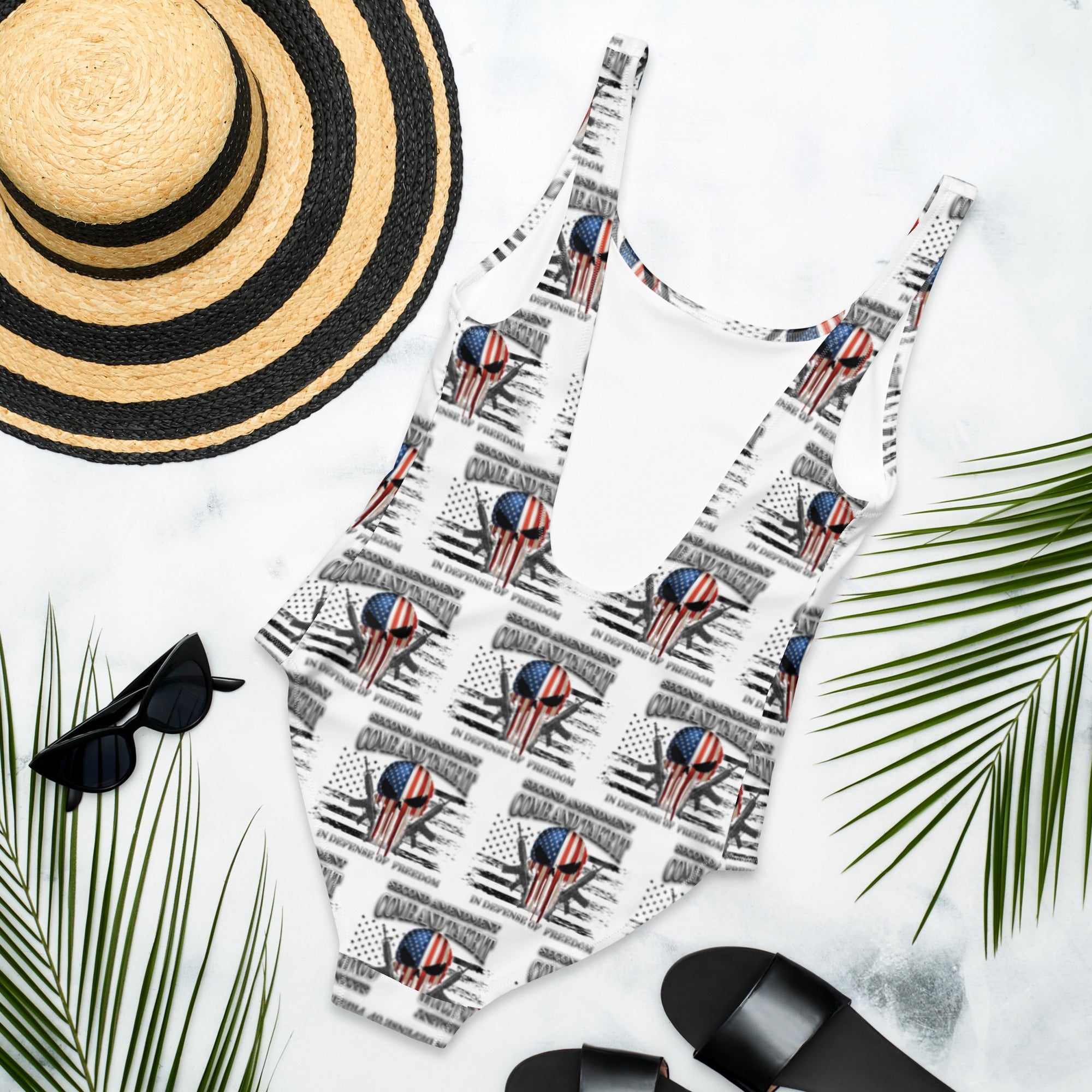 Baha Ranch Yeehaw Come & Take It One-Piece Swimsuit
