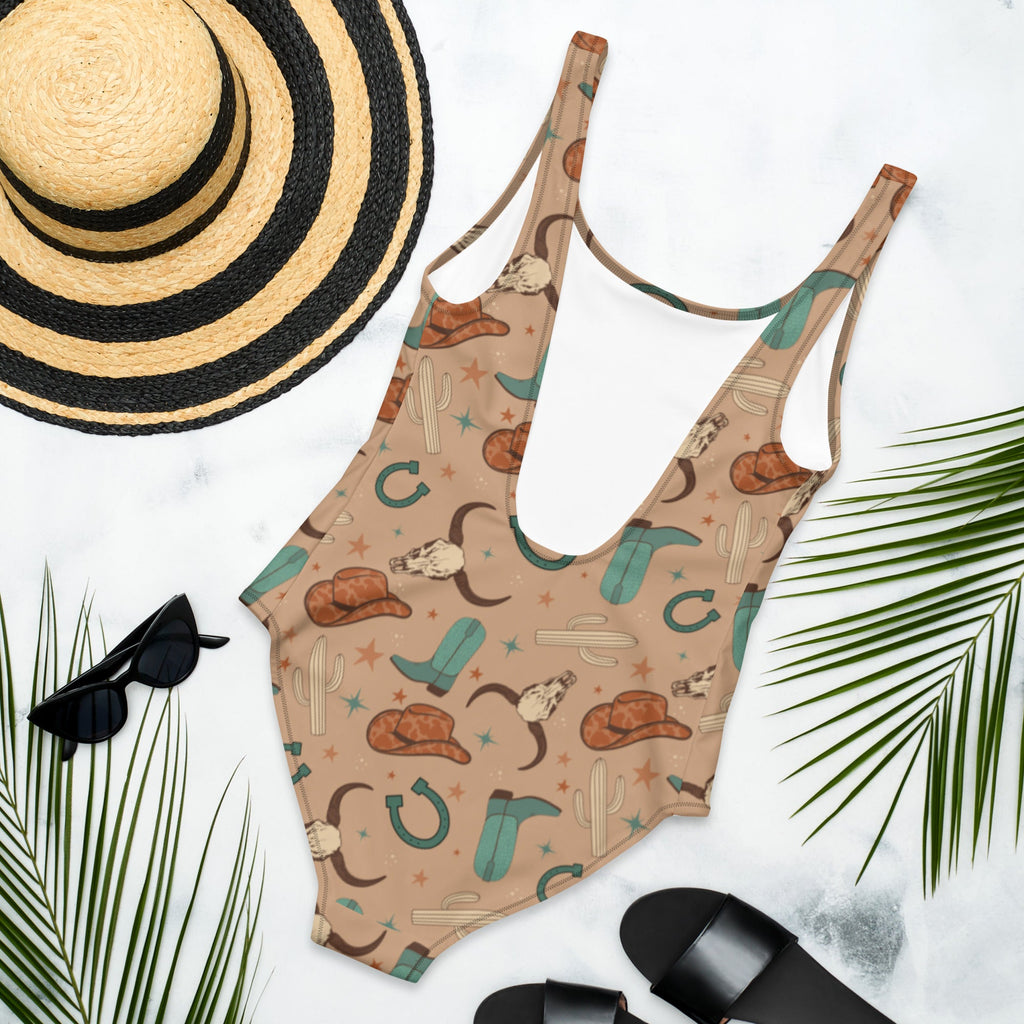 Baha Ranch Yeehaw All Western One-Piece Swimsuit
