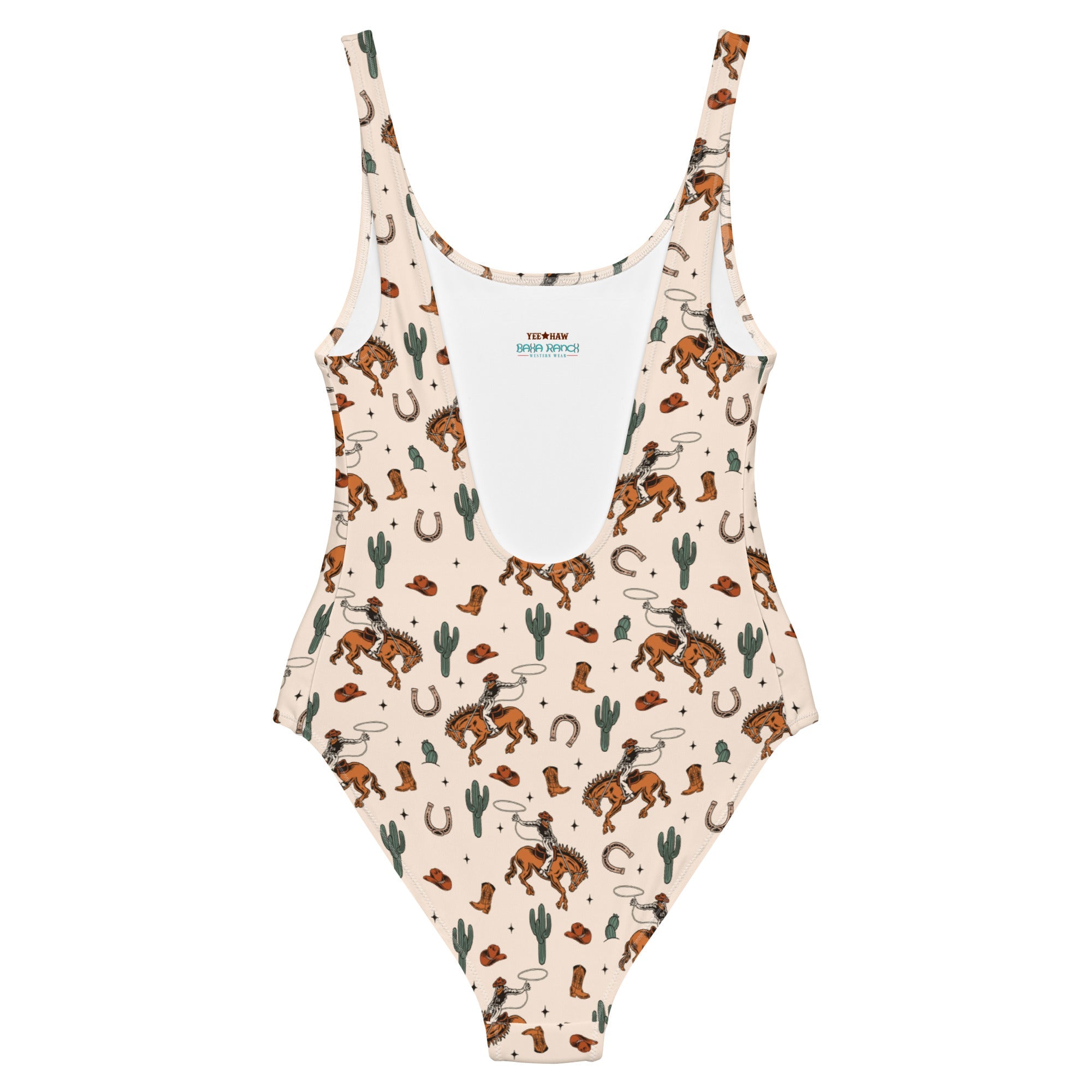 Baha Ranch Yeehaw Rodeo Cowboy One-Piece Swimsuit