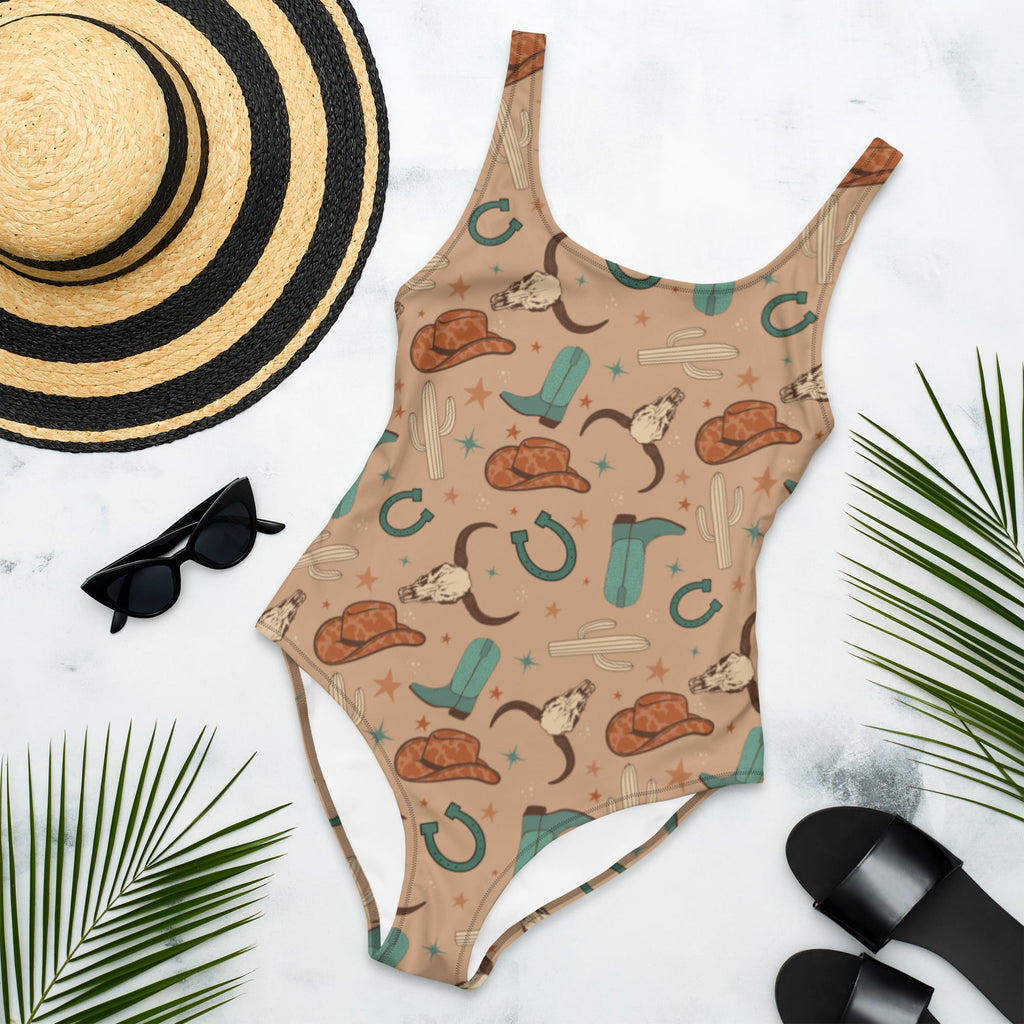 Baha Ranch Yeehaw All Western One-Piece Swimsuit