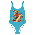 Baha Ranch Yeehaw Vintage Cowgirl One-Piece Swimsuit