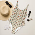 Baha Ranch Yeehaw Bullhead Skulls One-Piece Swimsuit