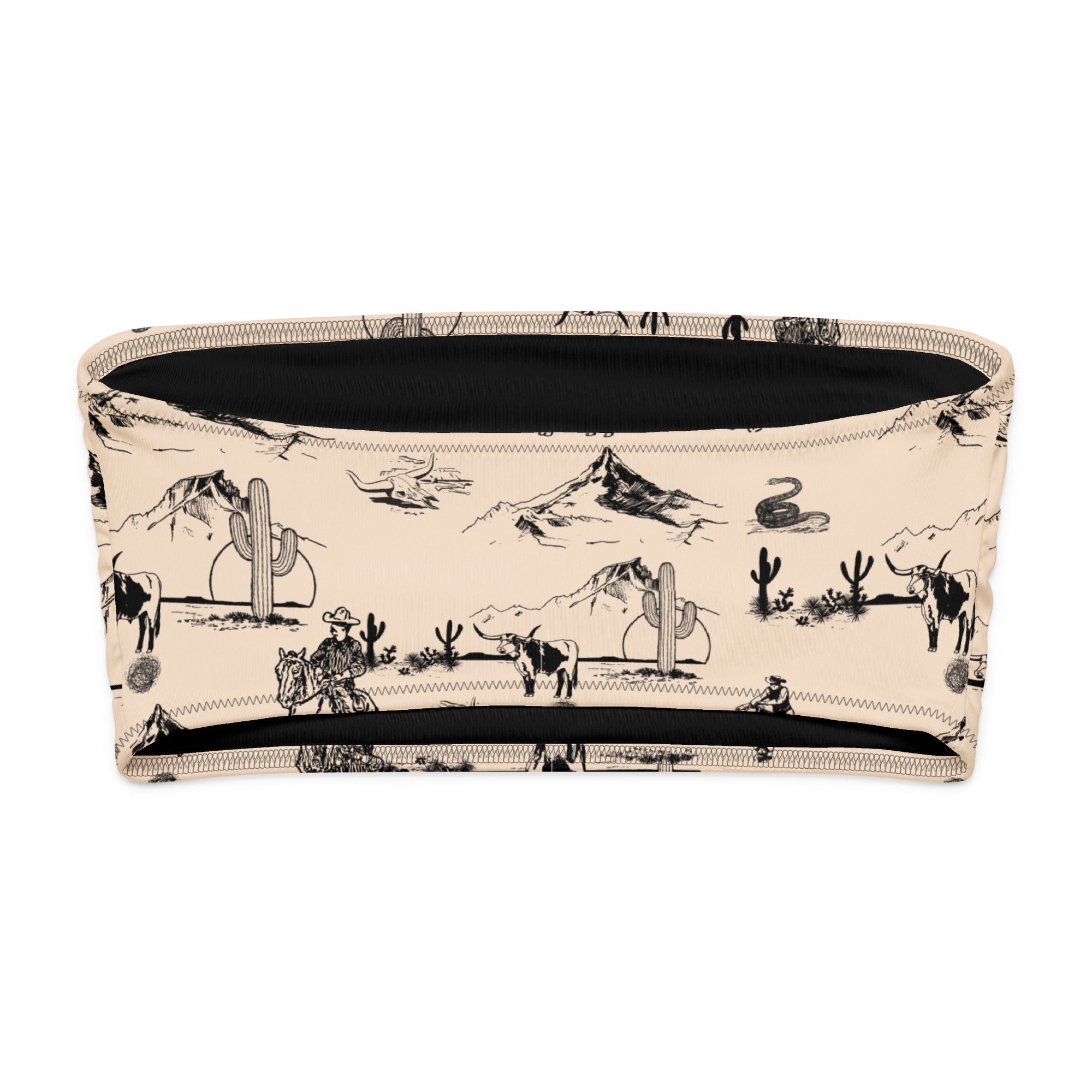 Baha Ranch YEEHAW Cowboy Ranch Recycled bandeau bikini top