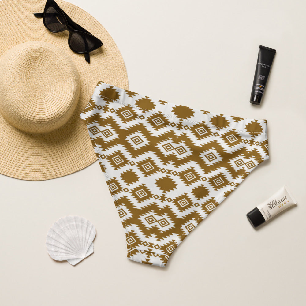 Baha Ranch Yeehaw Brown Aztec Bikini Bottom