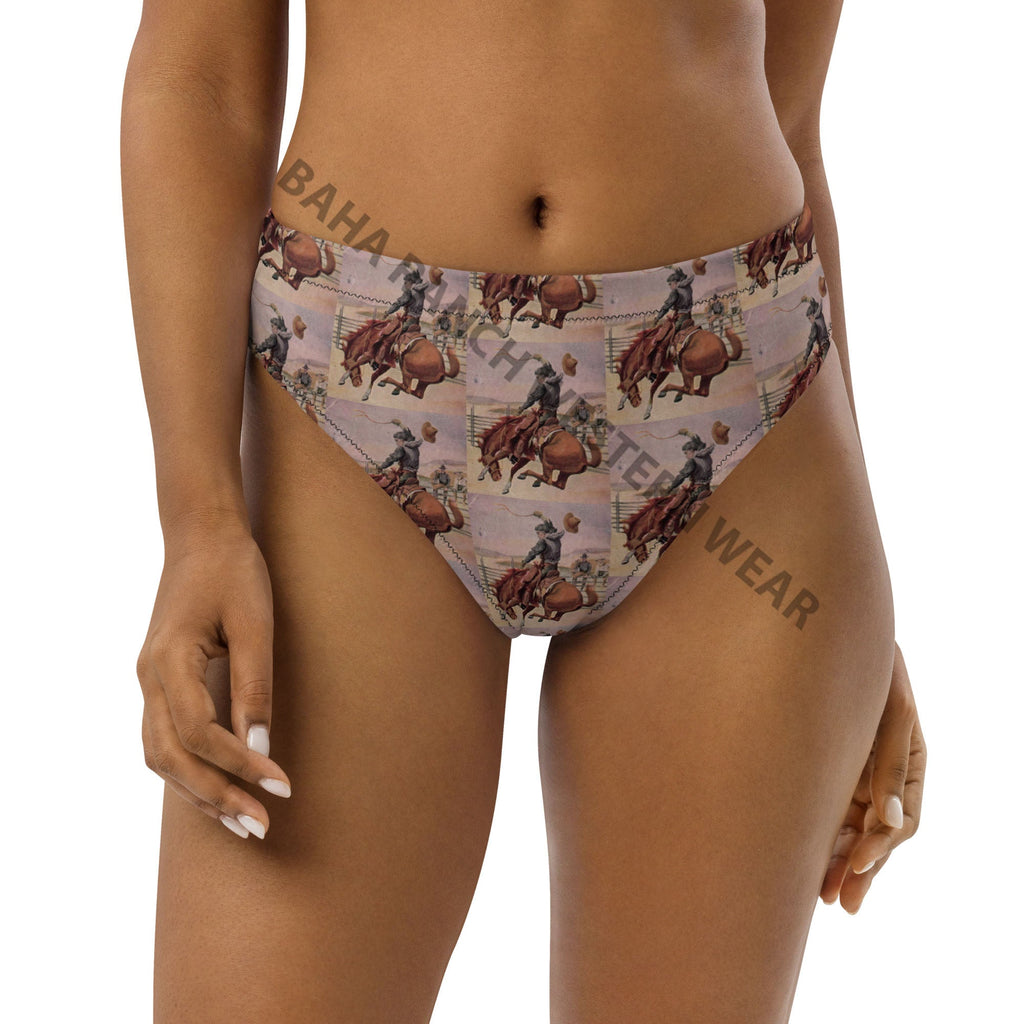 Baha Ranch Yeehaw Vintage Cowboy Bronc Bikini Bottom