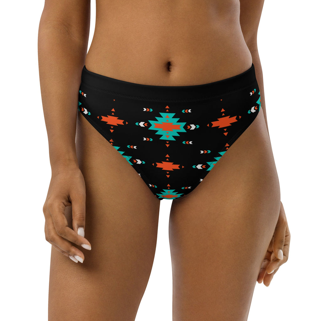Baha Ranch Yeehaw Turquoise & Orange Aztec Bikini Bottom