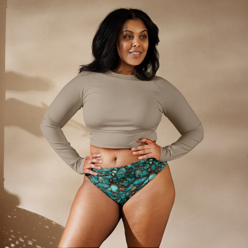 Baha Ranch Yeehaw All Turquoise Bikini Bottoms