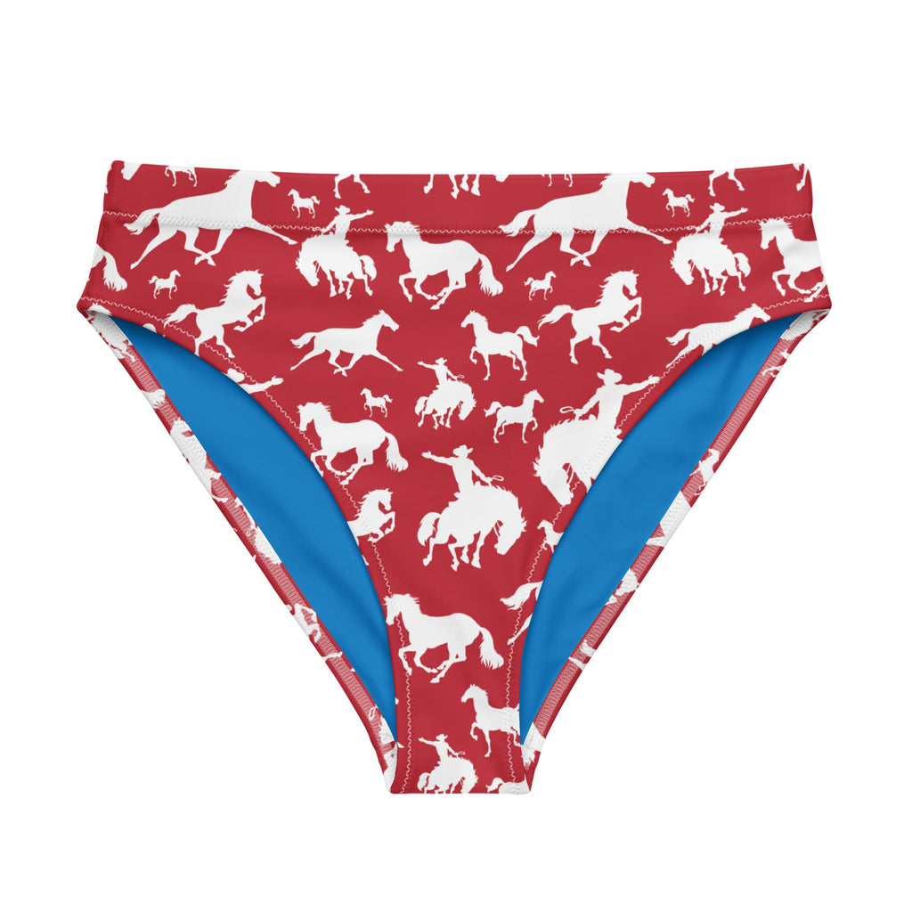 Baha Ranch Yeehaw Red Rodeo Cowboy Bikini Bottom
