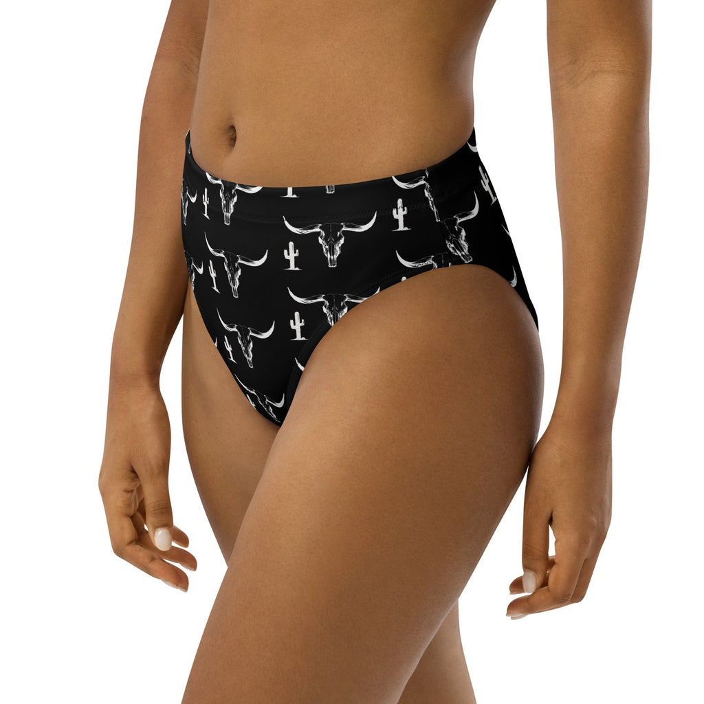 Baha Ranch Yeehaw White Bullhead Cactus Bikini Bottom