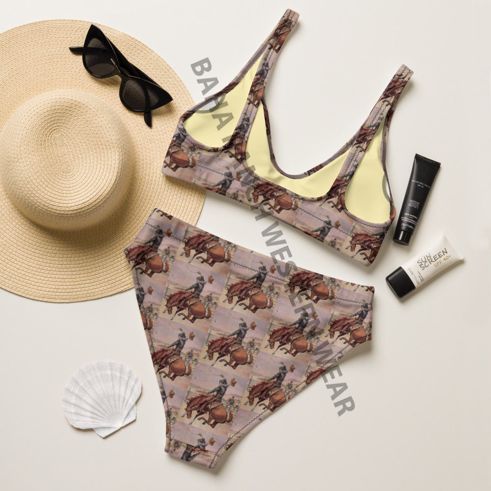 Baha Ranch Yeehaw Vintage Cowboy Bronc Bikini