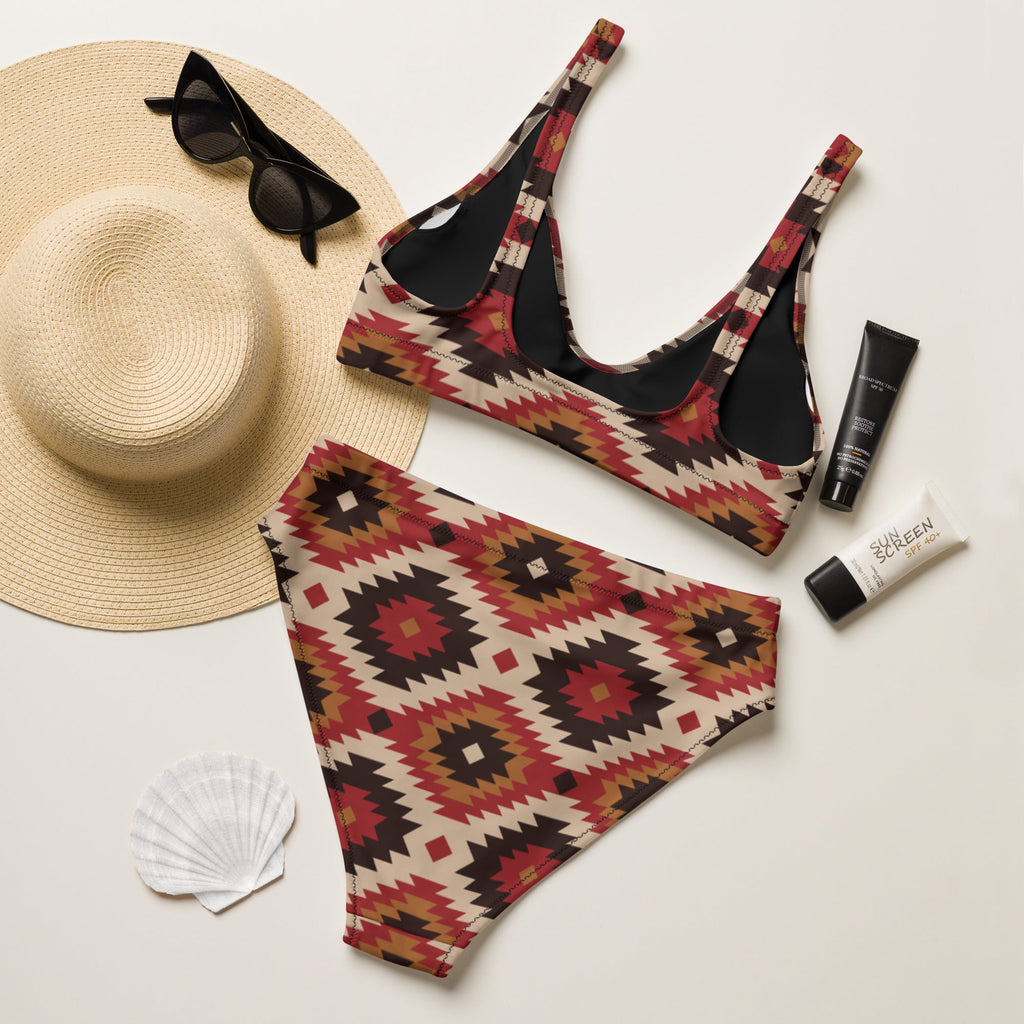 Baha Ranch Yeehaw Rust Aztec Bikini