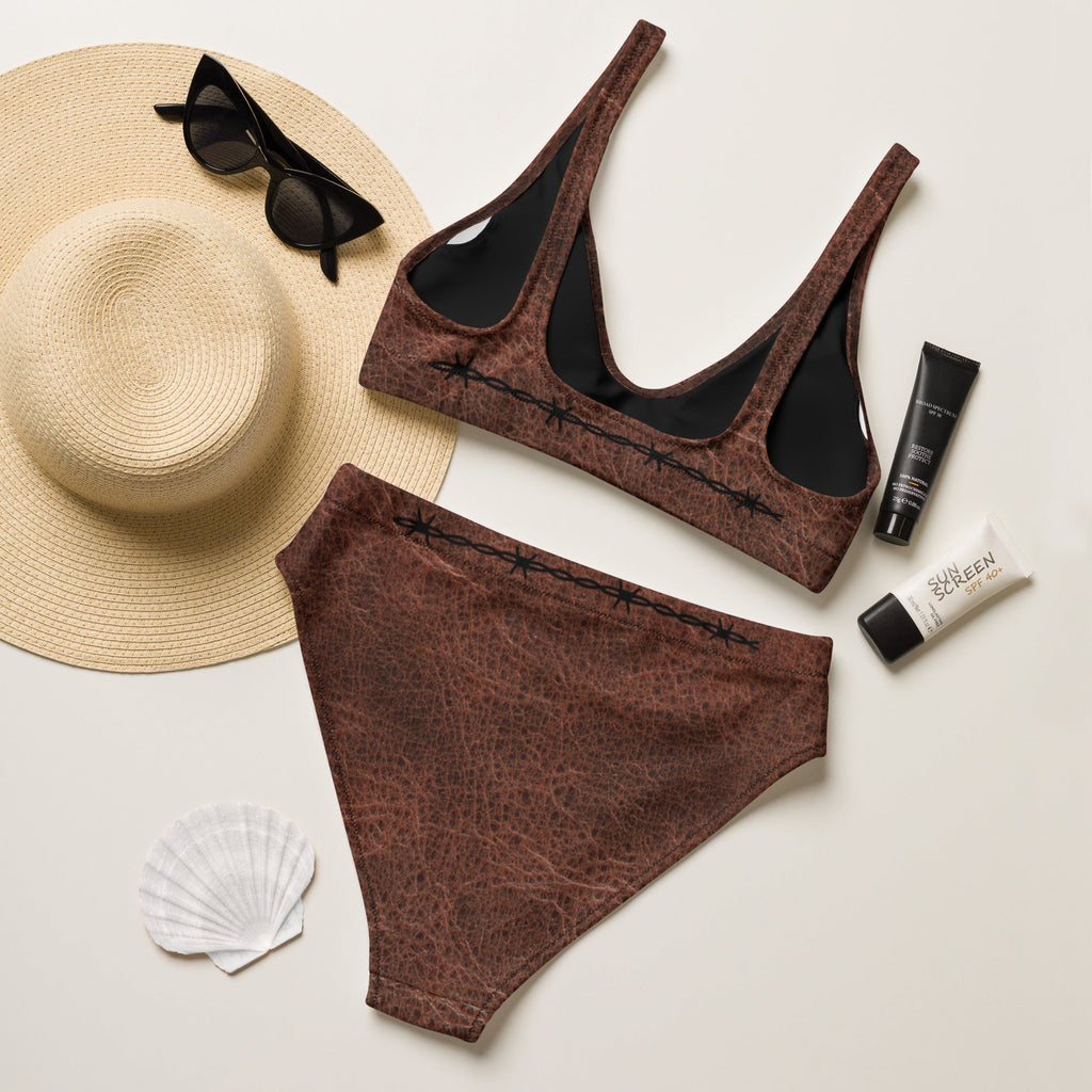 Baha Ranch Yeehaw White Bull Skull Bikini