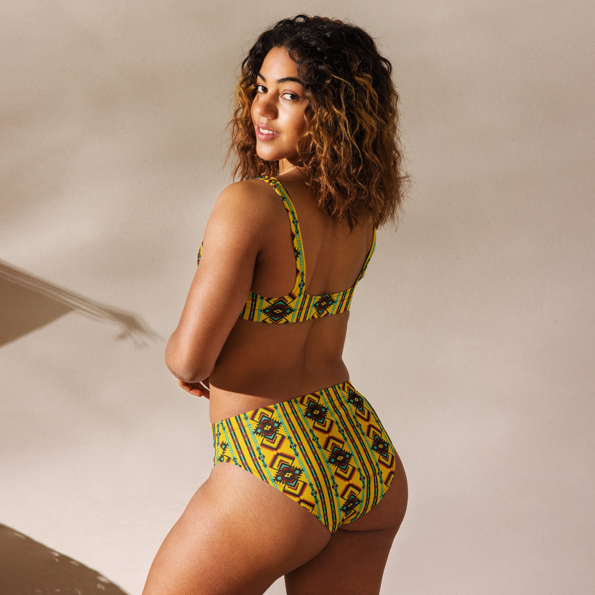 Baha Ranch Yeehaw Mustard Aztec Bikini