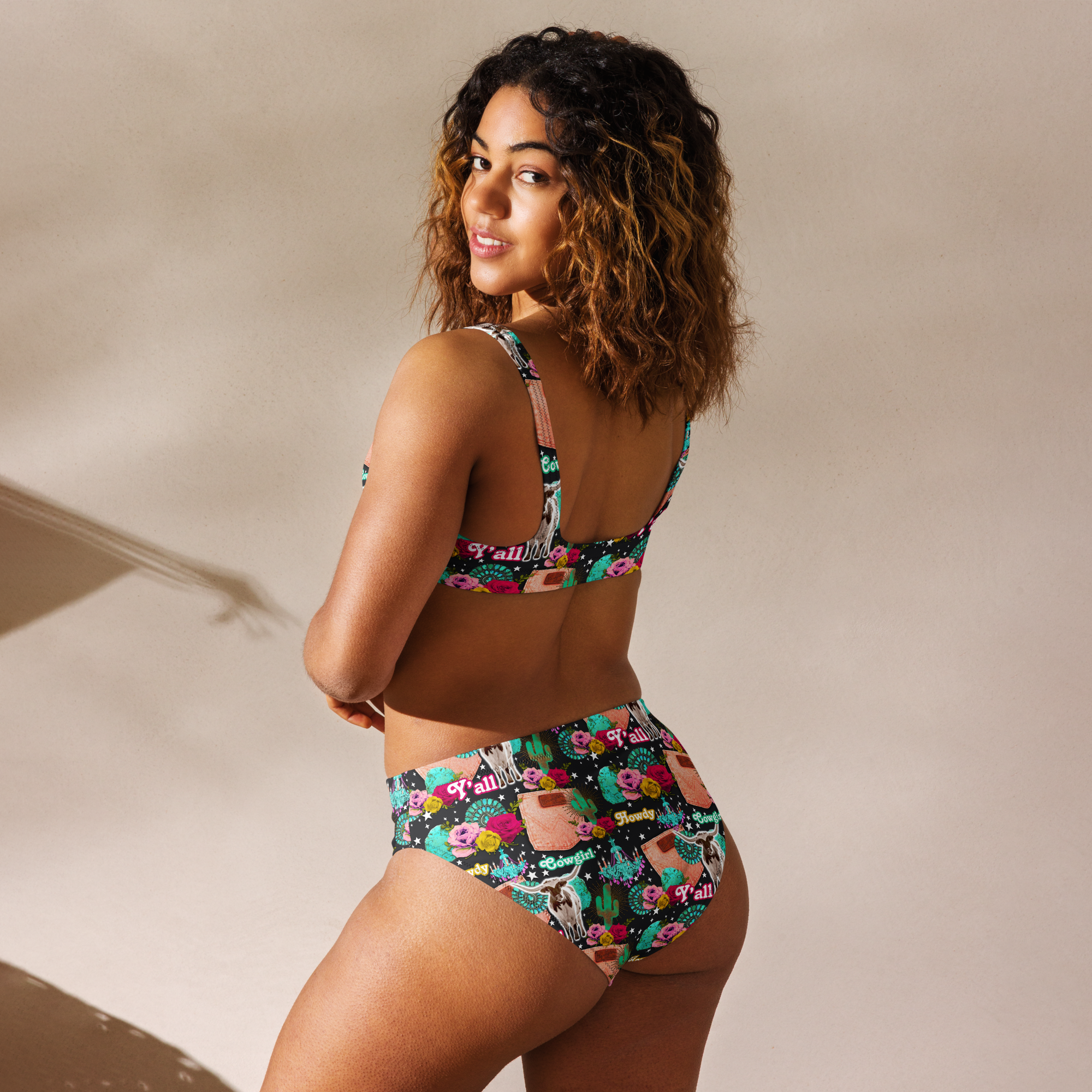 Baha Ranch Yeehaw Turquoise Cowgirl Bikini