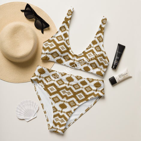 Baha Ranch Yeehaw Brown Aztec Bikini