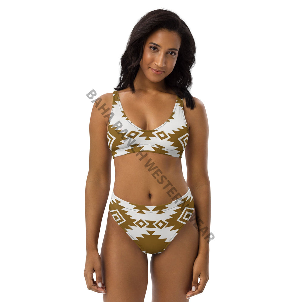 Baha Ranch Yeehaw Bold Brown Aztec Bikini