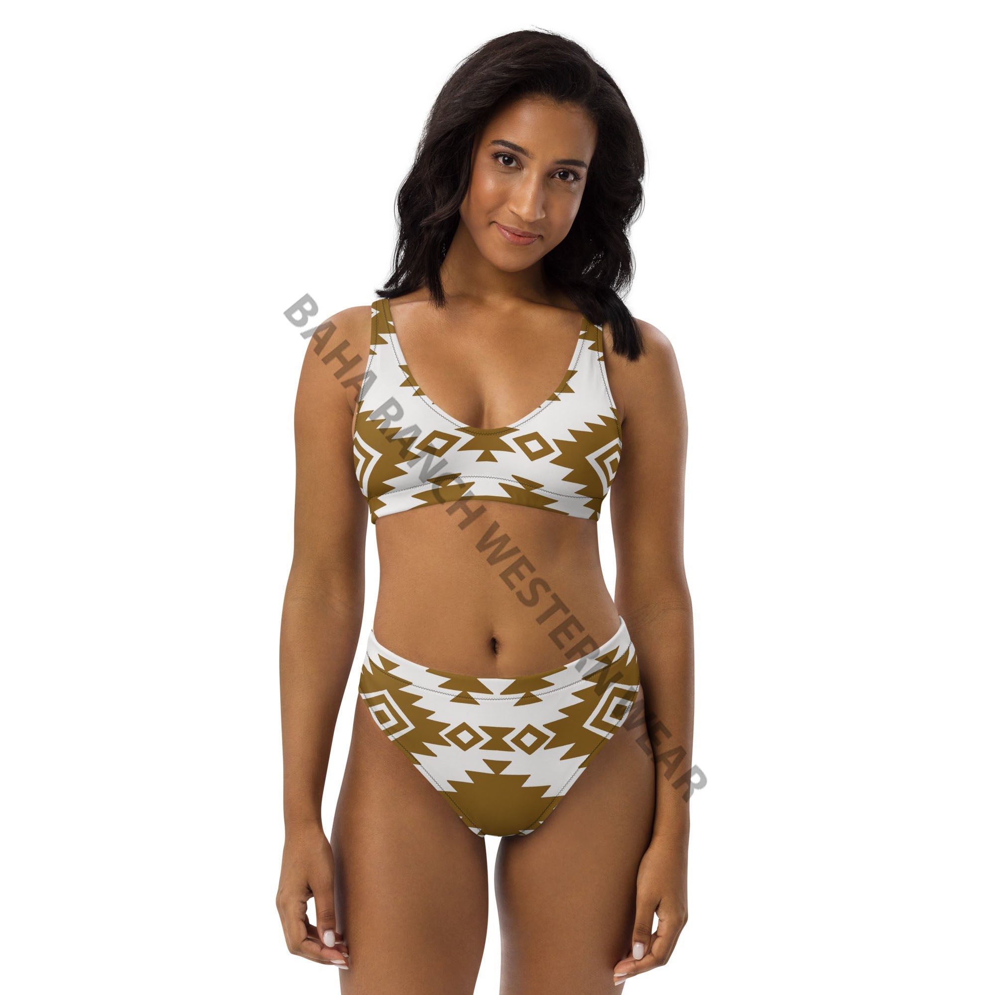 Baha Ranch Yeehaw Bold Brown Aztec Bikini
