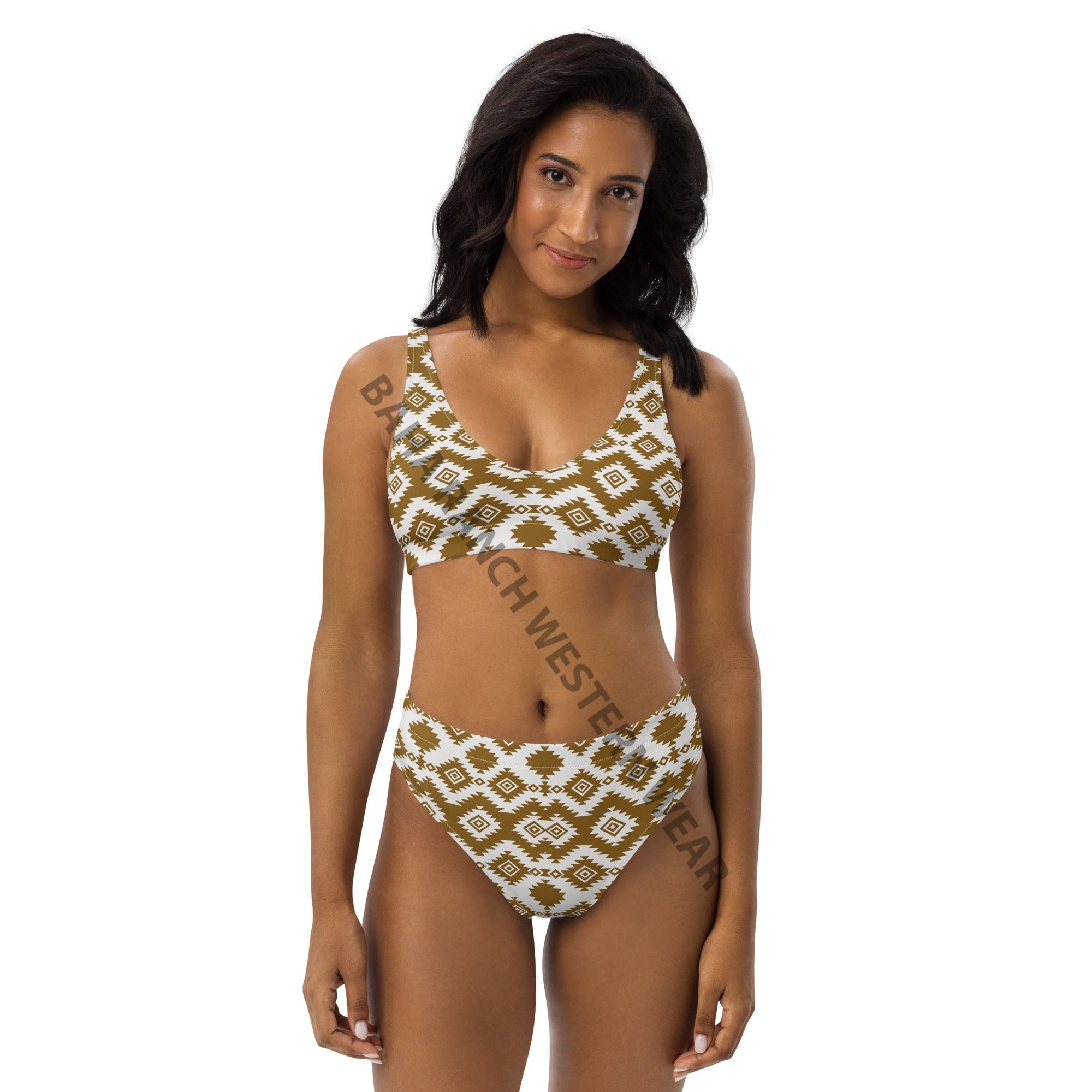 Baha Ranch Yeehaw Brown Aztec Bikini