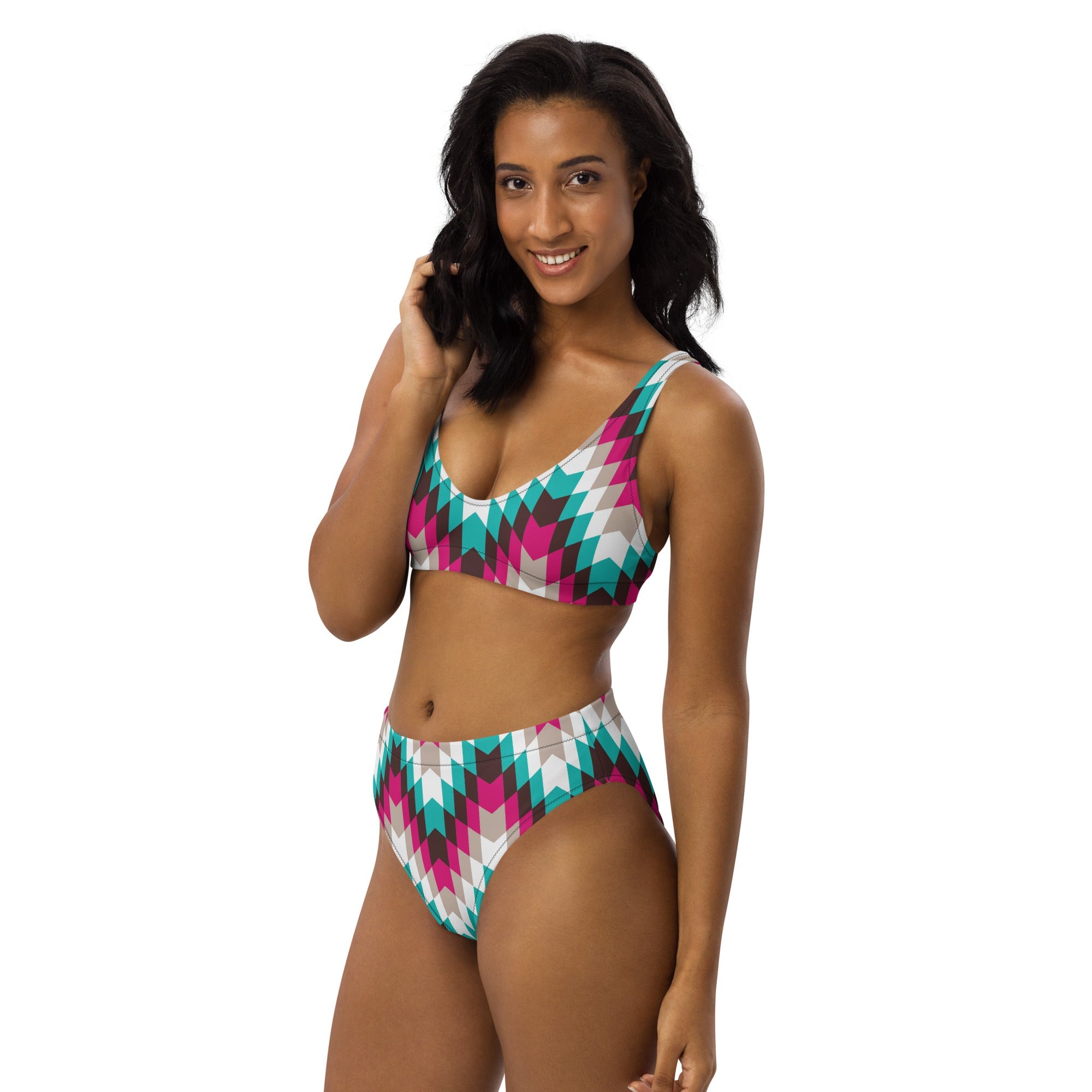 Baha Ranch Yeehaw Turquoise Pink Aztec Bikini