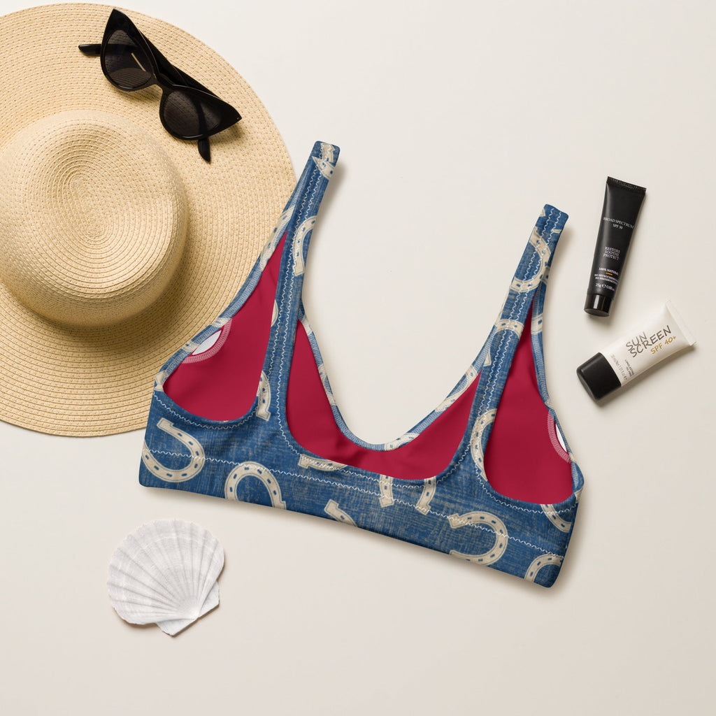 Baha Ranch Yeehaw Vintage Horseshoe Bikini Top