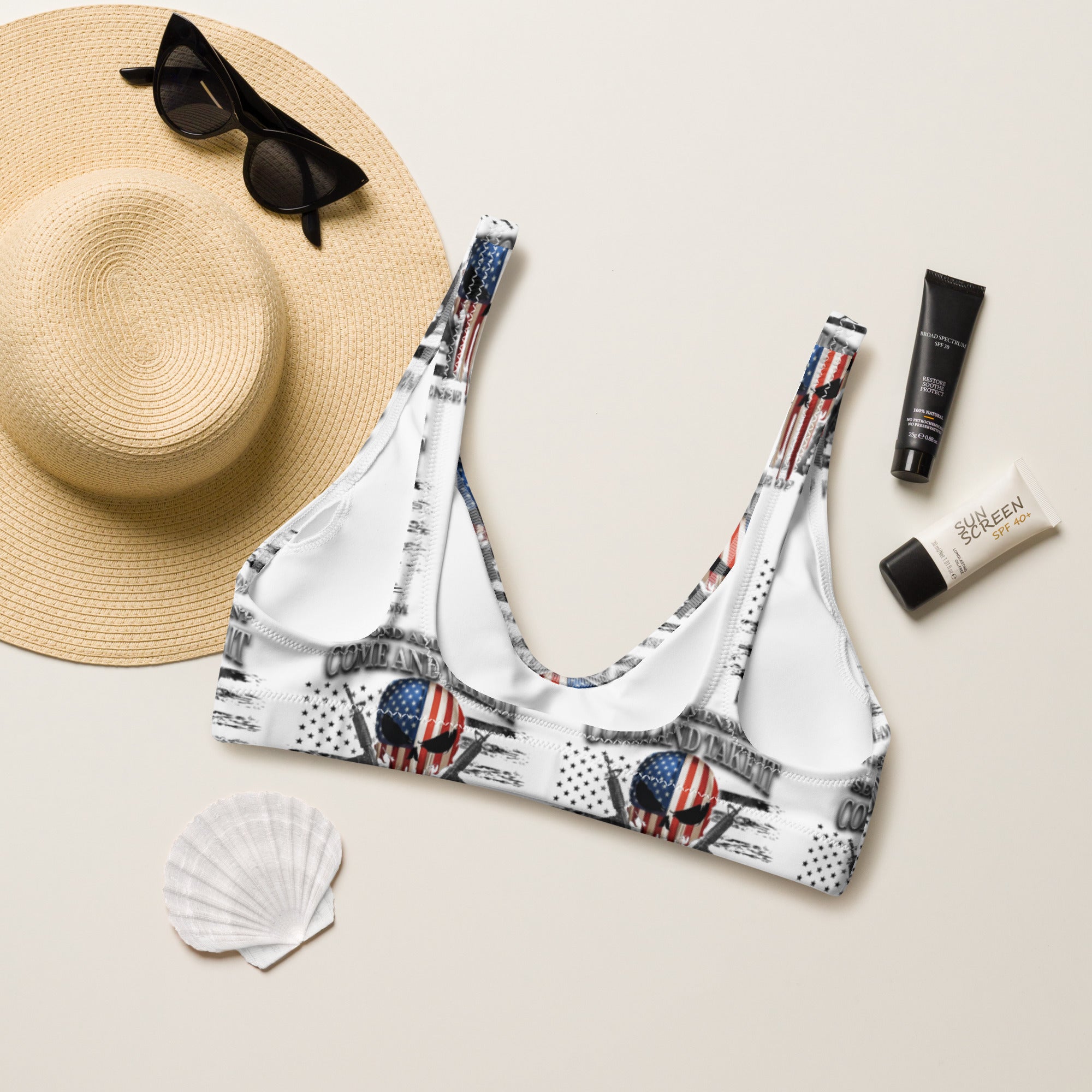 Baha Ranch Yeehaw Come & Take It Bikini Top