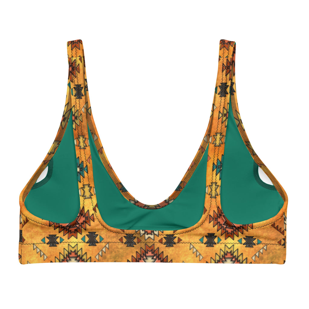 Baha Ranch Yeehaw Golden Aztec Bikini Top