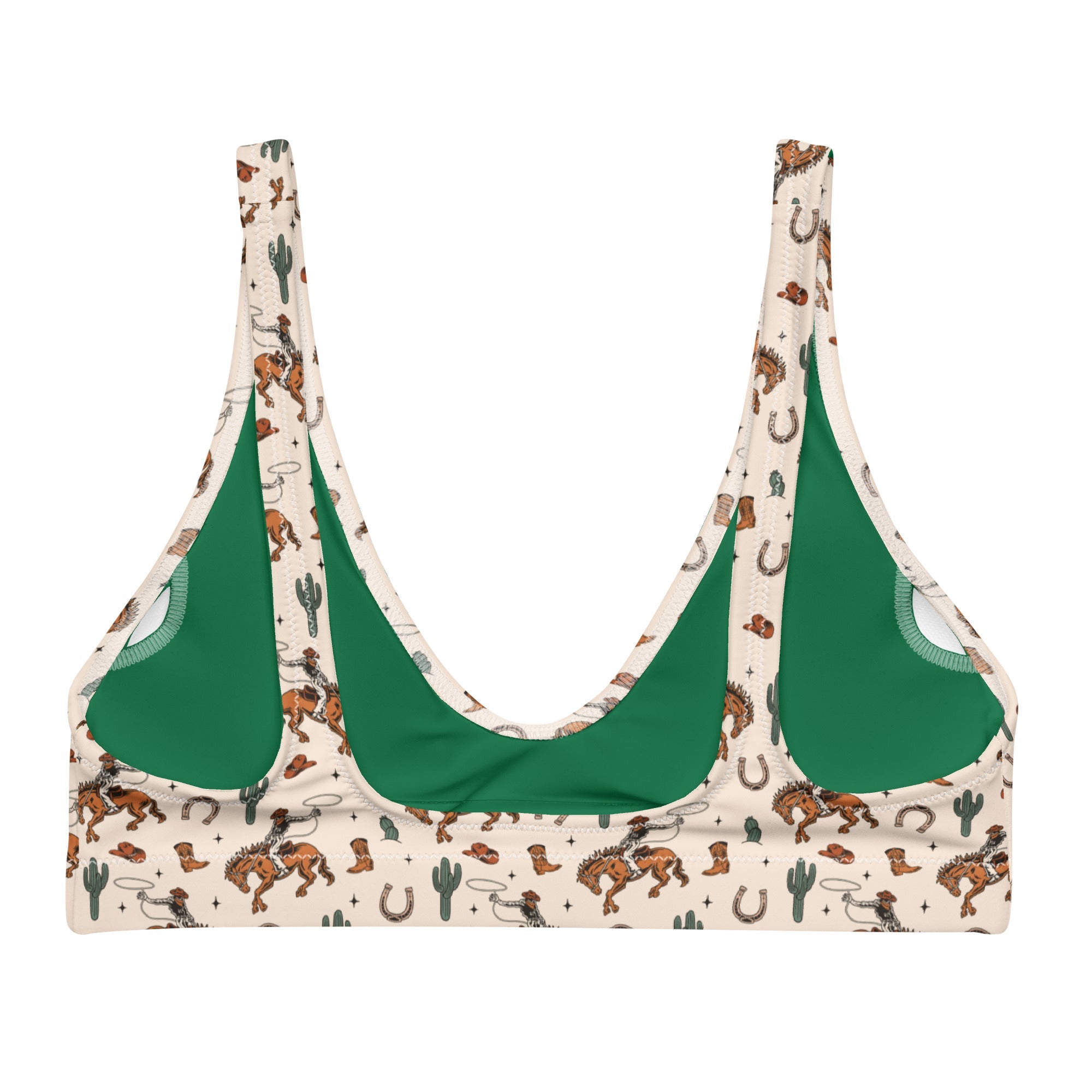 Baha Ranch Yeehaw Rodeo Cowboy Bikini Top