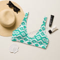 Baha Ranch Yeehaw Turquoise Aztec Bikini Top