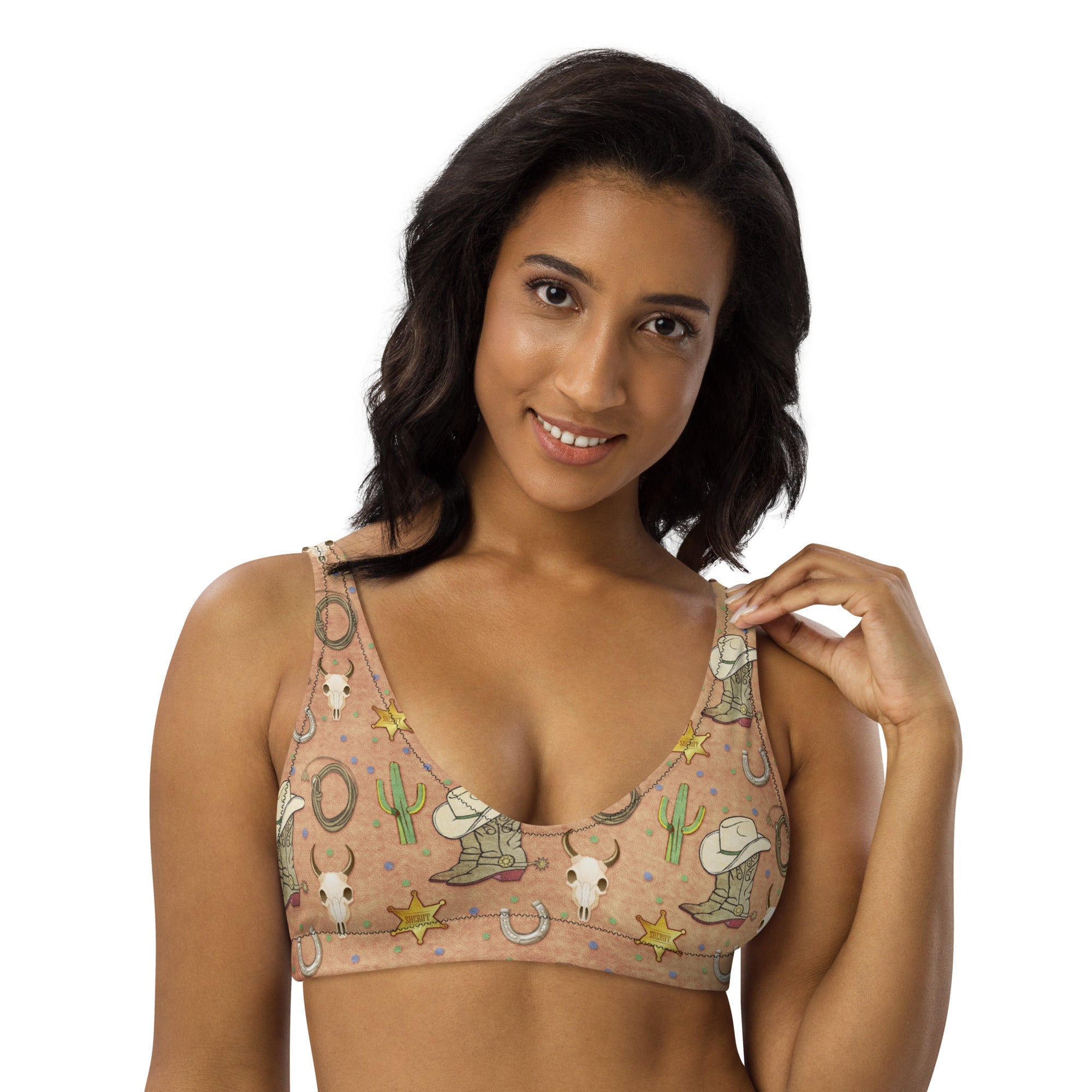 Baha Ranch Yeehaw Desert Symbols Bikini Top