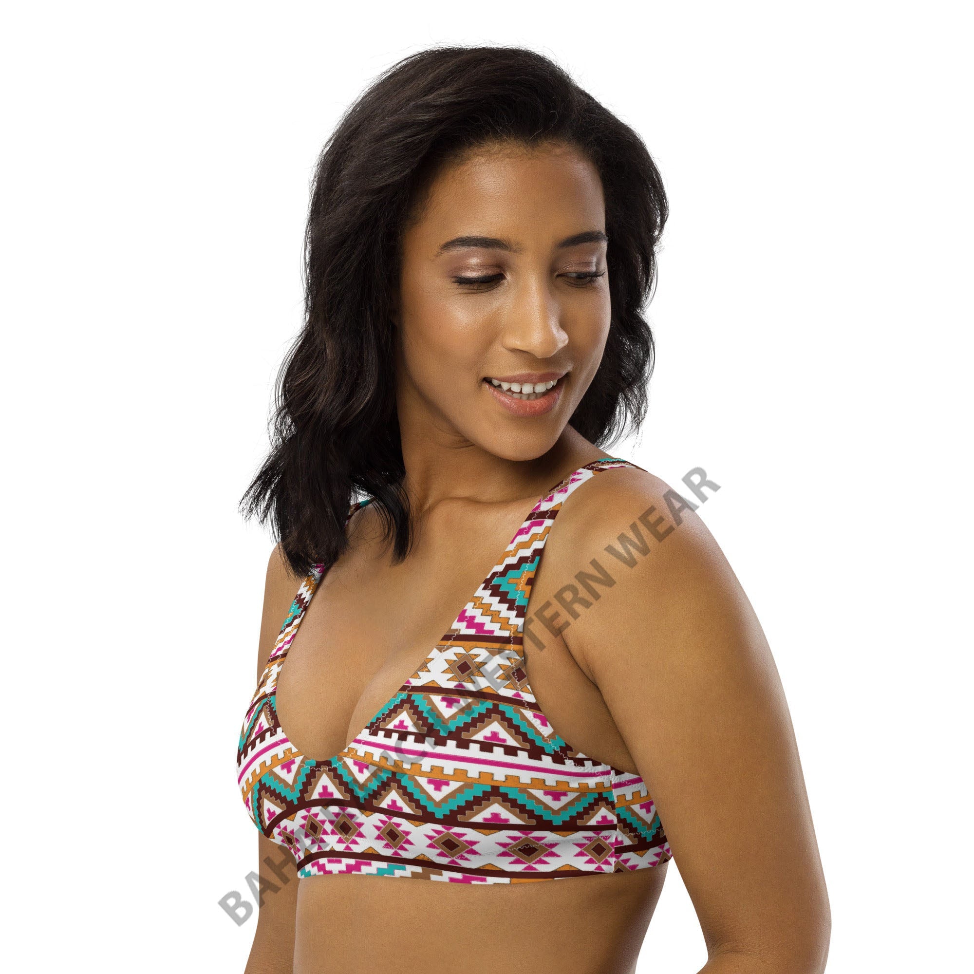 Baha Ranch Yeehaw Multi Aztec Bikini Top