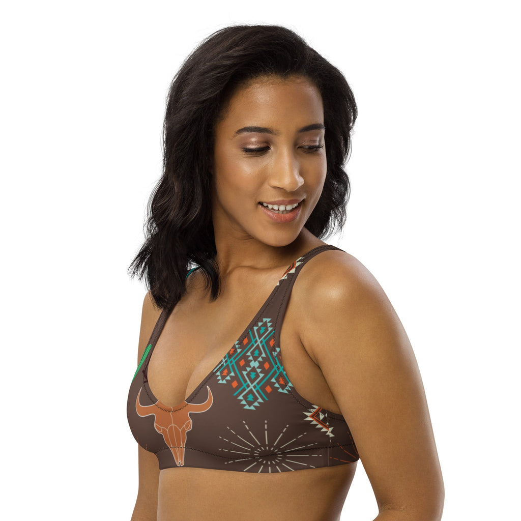 Baha Ranch Yeehaw Bullhead Cactus Bikini Top