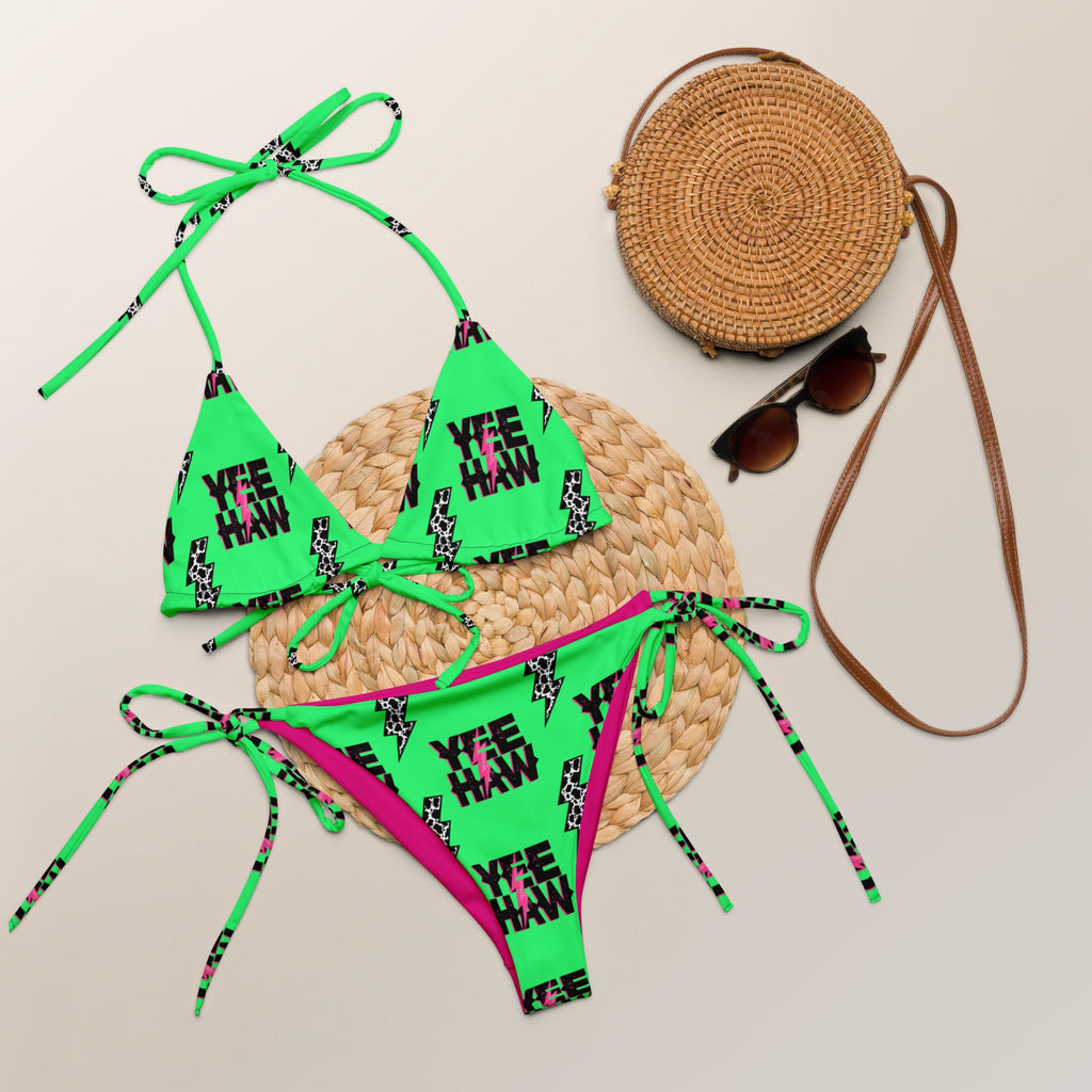 Baha Ranch Yeehaw Neon String Bikini