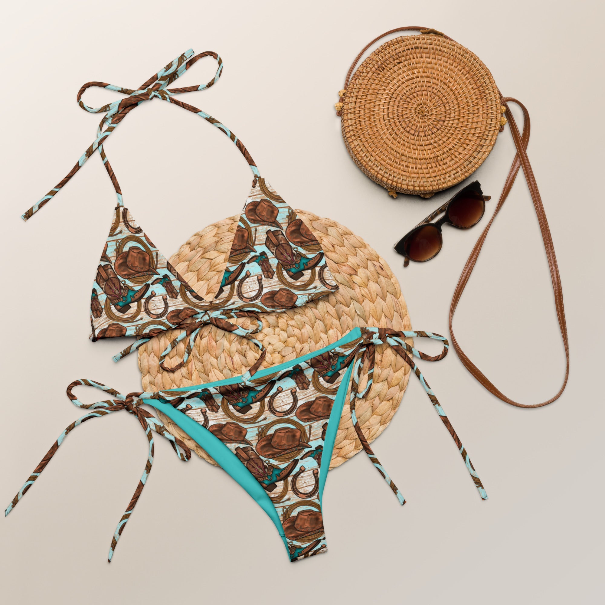 Baha Ranch Yeehaw Cowboy Up String Bikini