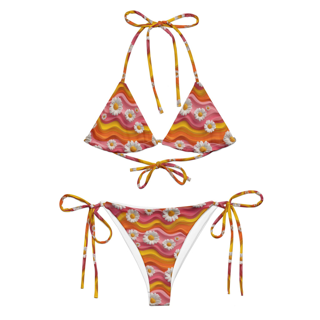Baha Ranch Yeehaw Groovy Floral String Bikini