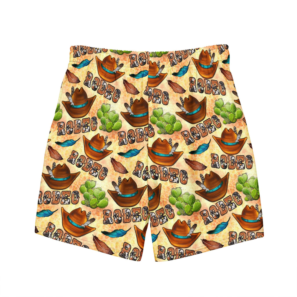Baha Ranch Yeehaw Rodeo Fever Men's Swim Trunks
