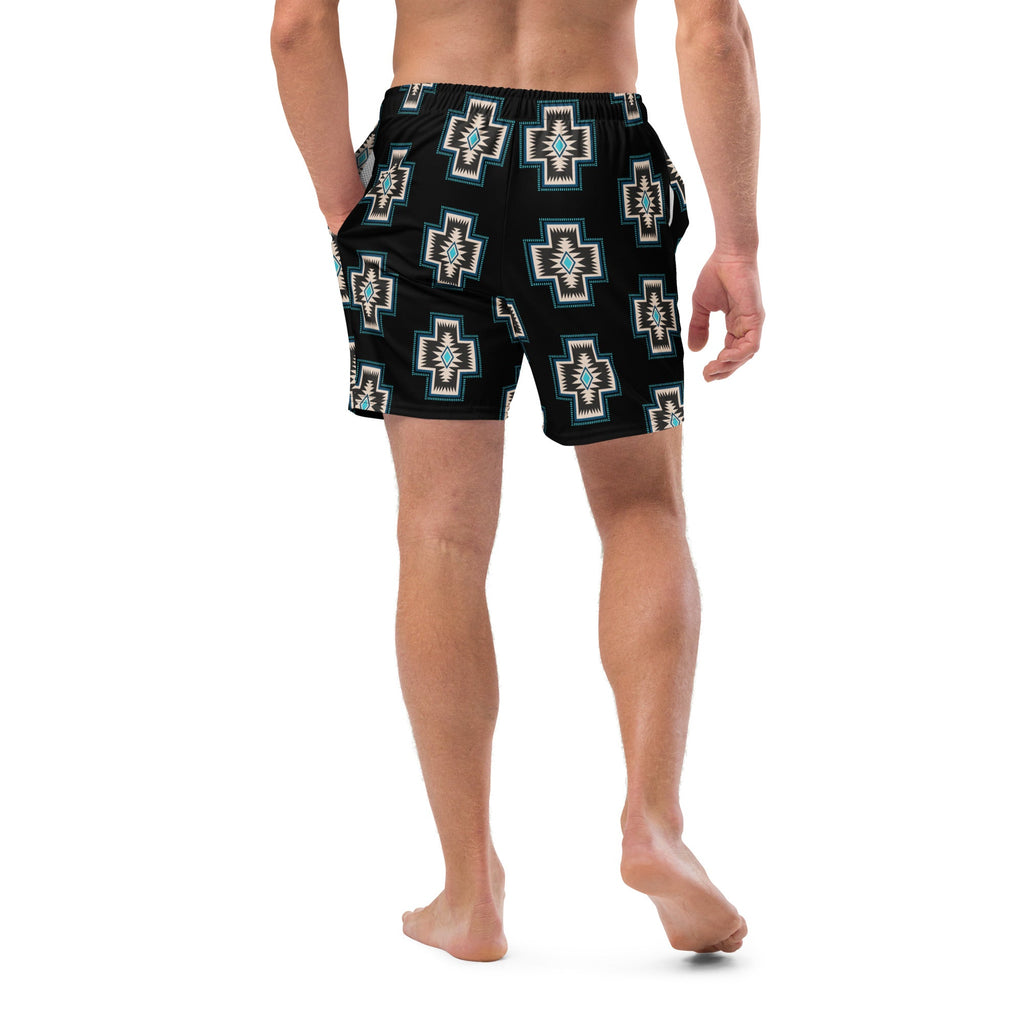 Baha Ranch Yeehaw Southwest Cross Men's Swim Trunks