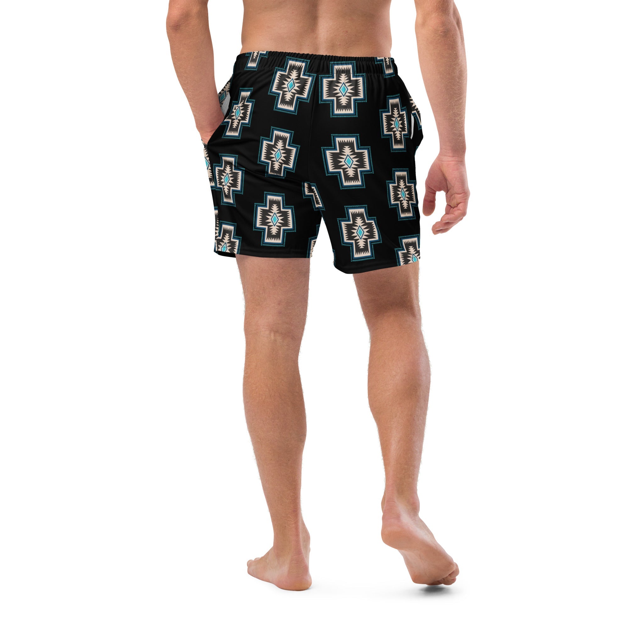 Baha Ranch Yeehaw Southwest Cross Men's Swim Trunks